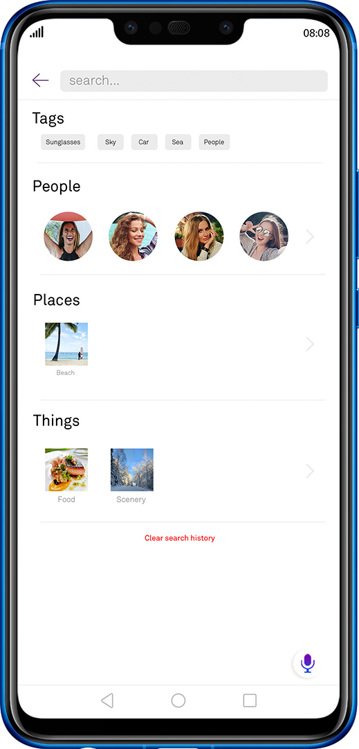 HUAWEI nova 3i AI image searching