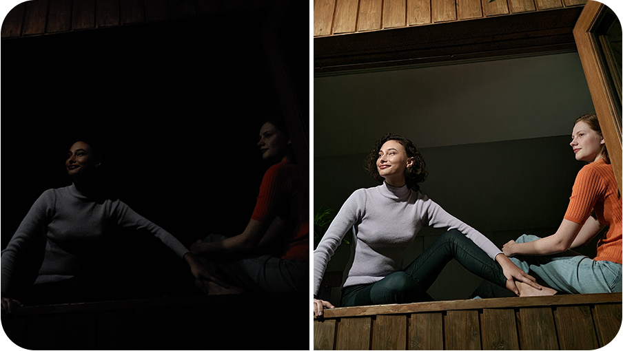 Night mode - Our biggest dual pixel sensor for vivid, clear night photos