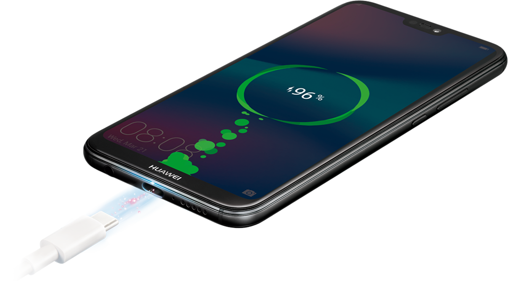 HUAWEI nova 3e USB C fast charging 2.0