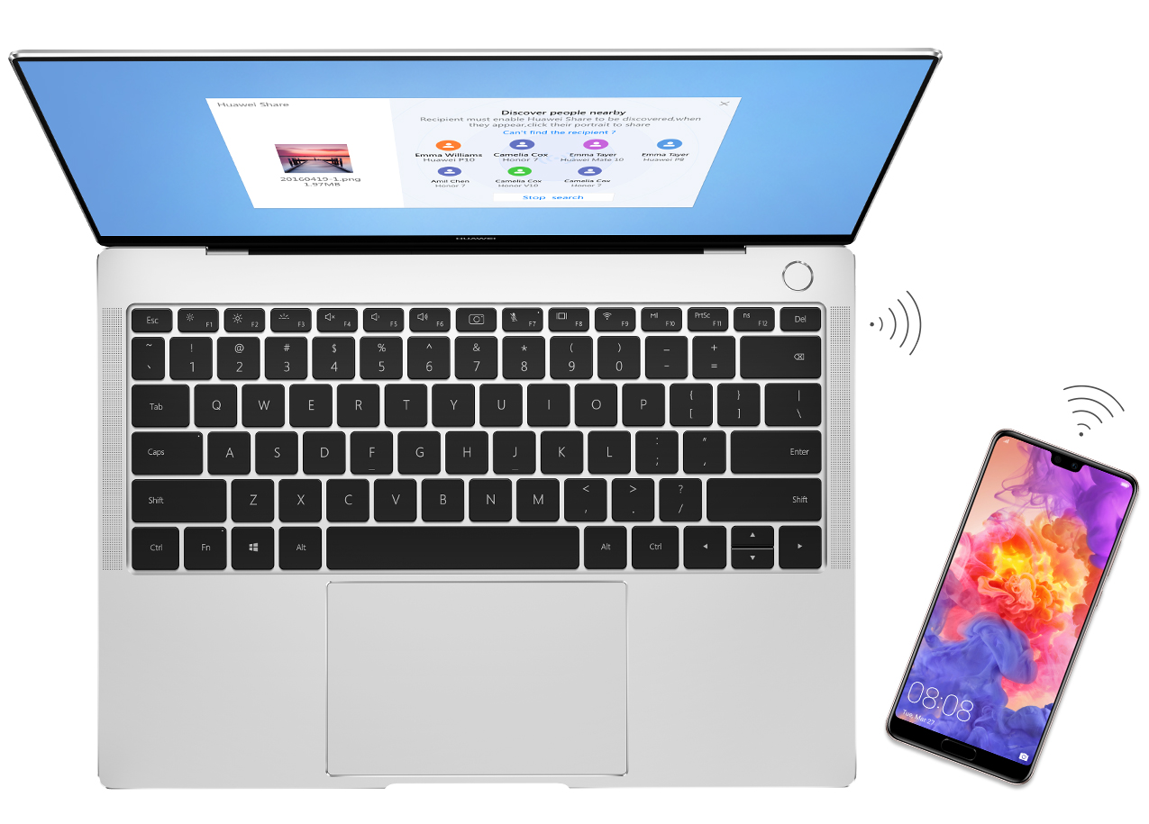 Huawei P20 Pro sharing feature