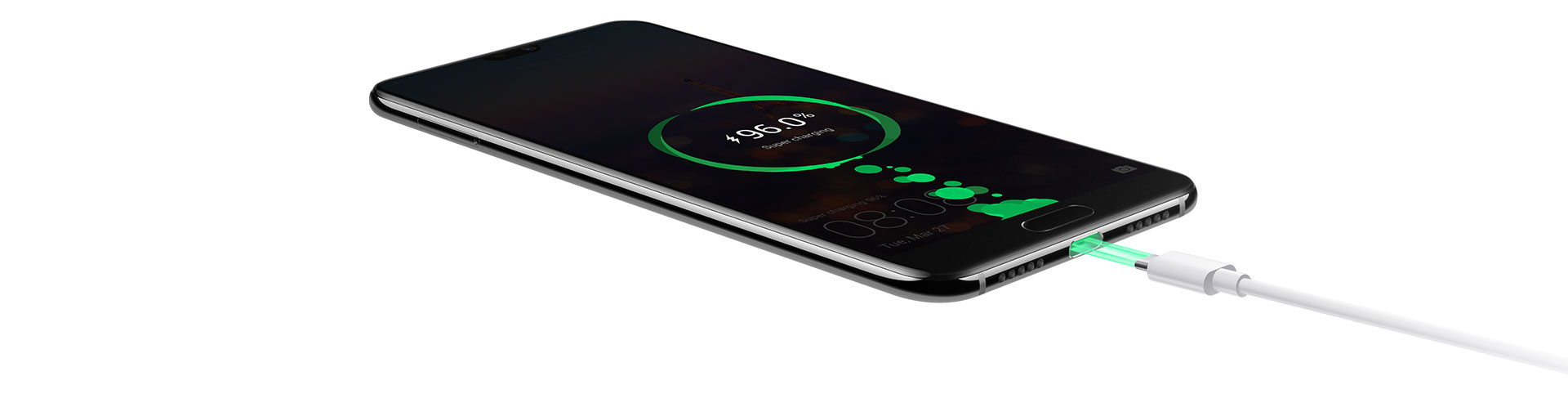 Huawei P20 Pro long lasting battery and supercharging capacity