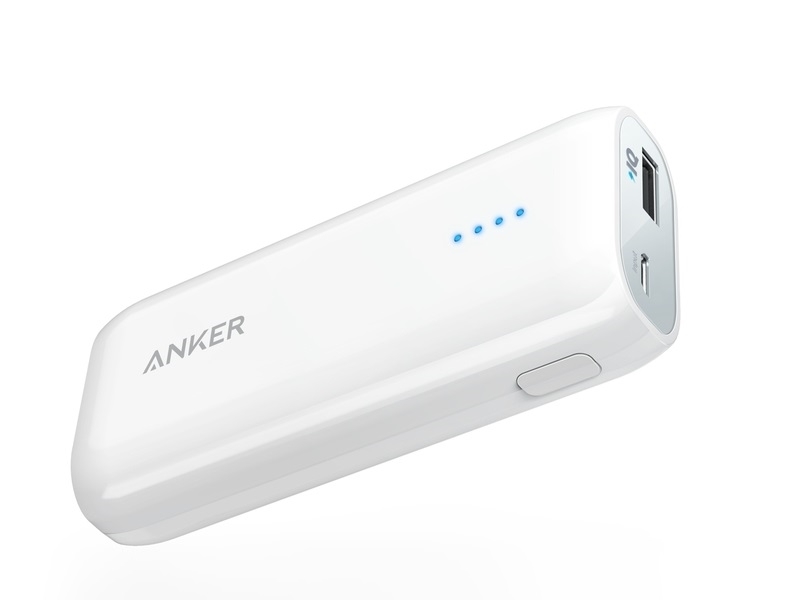 Anker 5200mAh Astro E1 Ultra Compact Portable Charger White. HADDAD