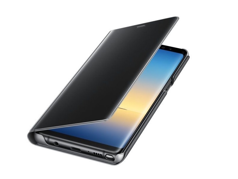 Samsung Clear View Standing Cover Note 8 Black. HADDAD الحداد