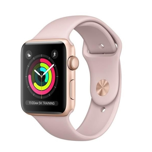 Picture of Apple Watch Series 3 GPS 38mm Gold Aluminum Case with Pink Sand Sport Band