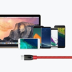 صورة انكر باور لاين+ , كابل مقوى , شحن سريع  USB- C To USB-A 3.0  - احمر 