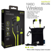 Picture of Naztech , NX80w Stereo Wireless Sports Earphones - Green/Black