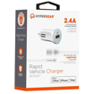 Picture of HyperGear , 2.4A Rapid Car Charger - Includes 4ft MFi Lightning Cable - White