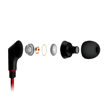 Picture of Naztech , NoiseHush NX80 Stereo 3.5mm Headset with Mic - Red / White
