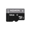 صورة اداتا ، بطاقة ذاكرة مايكرو  SDHC/SDXC UHS-I U1 بسعة 64GB الفئة 10 مع محول