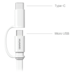 Picture of Huawei AP55S  2-IN-1  USB Type-C + Micro USB - 1.5M - AP55s -  White
