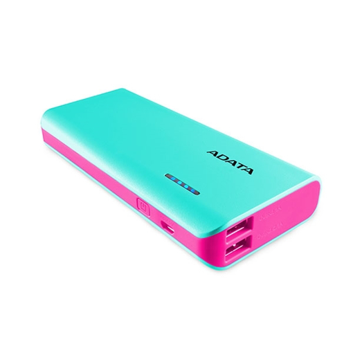 Picture of ADATA Power Bank 10,000 mAh with LED Flash Light -  Blue & Pink