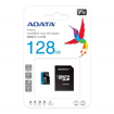 Picture of ADATA Premier 128GB microSDHC/SDXC UHS-I Class 10 Memory Card with Adapter