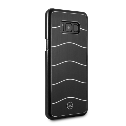 Picture of Mercedis Brushed Aluminium Back Case For Samsung S8 Plus - Black