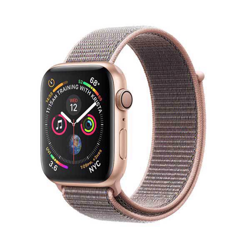 Picture of Apple Watch Series 4 GPS,  40mm  Aluminium Case with Pink Sport Loop - Gold