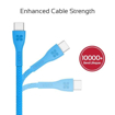Picture of Promate Durable Ultra-Fast Cable USB-A To Type-C Cable 1.2m - Blue