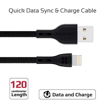 Picture of Promate Durable Anti-Break High-Speed 2A Lightning Cable 1.2m - Black