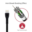 Picture of Promate Durable Anti-Break High-Speed 2A Lightning Cable 1.2m - Black