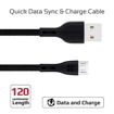 Picture of Promate Durable Ultra-Fast Cable USB-A To Micro-USB Cable 1.2m - Black