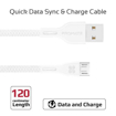 Picture of Promate Durable Ultra-Fast Cable USB-A To Micro-USB Cable 1.2m - White