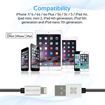 Picture of Promate Heavy-Duty Mesh-Armored Apple MFi Lightning Cable 2m - Silver