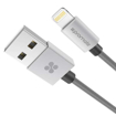 Picture of Promate Heavy-Duty Mesh-Armored Apple MFi Lightning Cable 2m - Silver