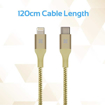 Picture of Promate USB-C To Lightning Cable Support PD Fast Charge 1.2m - Gold