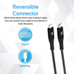Picture of Promate USB-C To Lightning Cable Support PD Fast Charge 1.2m - Black