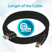 Picture of Promate High Definition Right Angle 4K HDMI Audio Video Cable 3.0m - Black
