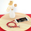 Picture of Promate Wearable Bracelet Style Wired Stereo Earphone Earphones - Red