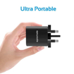 Picture of Promate Wall Charger Ultra-Fast With QC 3.0 And Type-C Cable - Black
