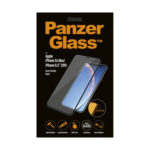 صورة بانزر جلاس حماية شاشة زجاجية 3D لاجهزة ابل iPhone 11 Pro Max  - اسود