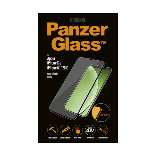 صورة بانزر جلاس حماية شاشة زجاجية 3D لاجهزة ابل iPhone 11  - اسود