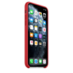 صورة ابل غطاء حماية خلفي سيليكون لاجهزة ابل iPhone 11 Pro Max- احمر 