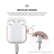 Picture of Elago Duo Hang Silicon Case For AirPods - Body-Pink / Top-White, Pastel Blue