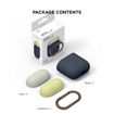 Picture of Elago Duo Hang Silicon Case For AirPods - Body-Jean Indigo / Top-Classic White, Yellow