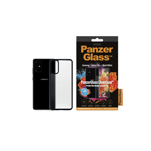 Picture of PanzerGlass Clear Case Black Edition For Samsung S20+ - Black