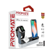 Picture of Promate Charging Dock Lightning 18W PD 10W Wireless Charger for AirPods & SmartPhones Apple Watch Charger - Grey