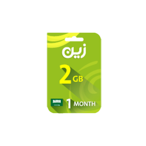 Picture of Zain Internet Recharge Card 2GB –1 month