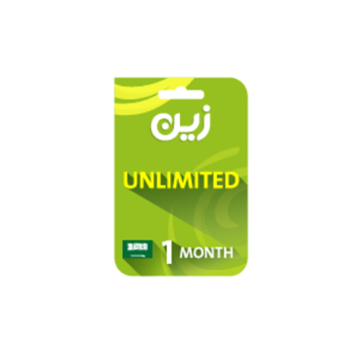 Picture of Zain Internet Recharge Card Unlimited –1 month