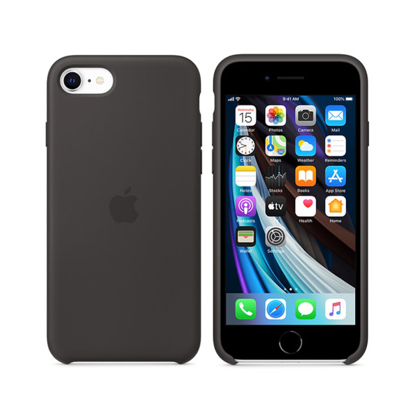 Apple iPhone SE Silicone Case Black. HADDAD الحداد