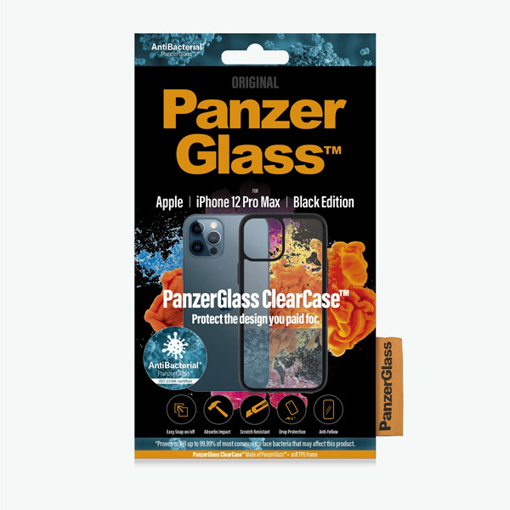 Picture of Panzer Glass Clear Case for iPhone 12 pro Max (6.7 in) 2020  With Black Frame