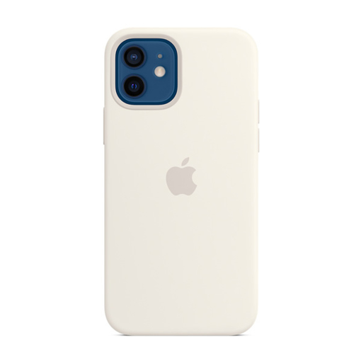 صورة ابل غطاء حماية خلفي سيليكون لاجهزة ابل iPhone 12 - 12 Pro - أبيض
