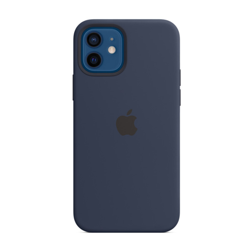 صورة ابل غطاء حماية خلفي سيليكون لاجهزة ابل iPhone 12 Pro Max - أزرق