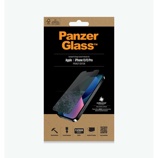 Picture of PanzerGlass Standrd Fit Screen Protectre For iPhone 13  6.1" Privacy