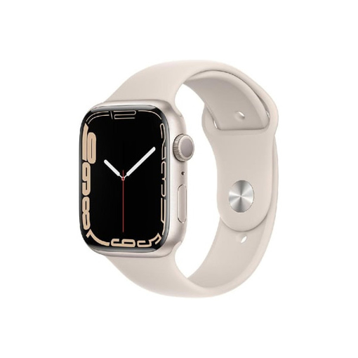 Picture of Apple Watch Series 7 GPS, 41mm Starlight Aluminium Case with Starlight Sport Band