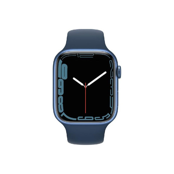 Apple Watch Series 7 GPS, 45mm Blue Aluminium Case with Abyss Blue