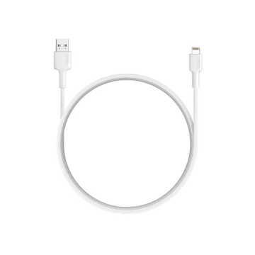Picture of AUKEY ES Braided Nylon Sync & Charge MFI Cable USB-A To Lightning 1.2m BAL7 - White