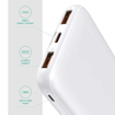 Picture of AUKEY ES Power Bank 20W PD 10,000 mAh & USB-C White