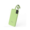 Picture of Infinix Power Bank XP08 10,000 mAh, built in Lightning, USB C Cables Green