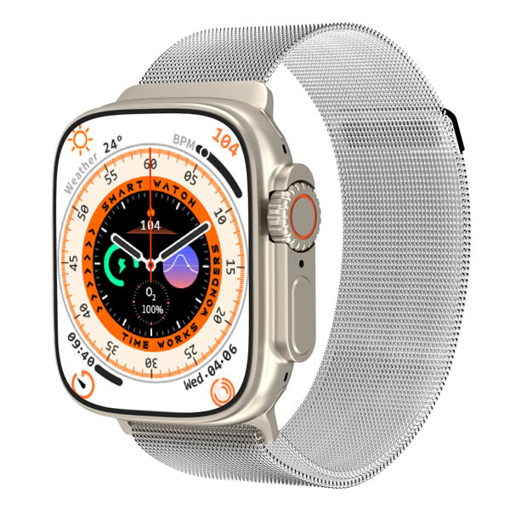 صورة ساعة  آي أو سويت الترا - فضي ستانلس